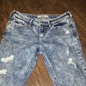 Hollister size 3 distressed jeans